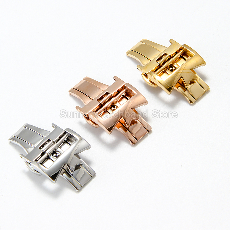 Luxury Watch Constantine - หัวเข็มขัดสีเงินโกลเด้นโรส 18 20 มม. สำหรับ Vacheron