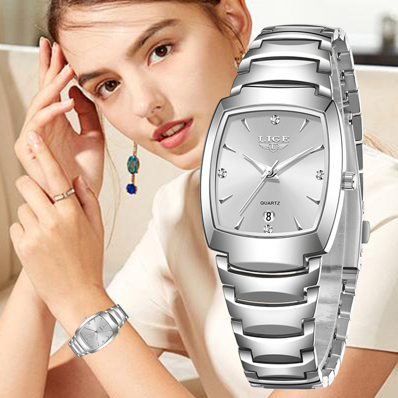 Luxury Watch Quartz - นาฬิกาข้อมือผู้หญิง LIGE 2026 รุ่นใหม่ ดีไซน์หรูหรา แฟชั่น
