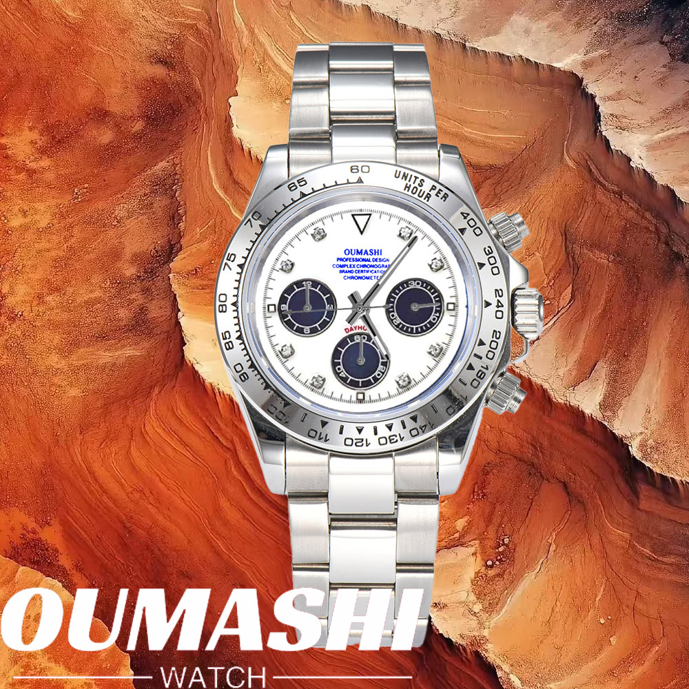 Luxury Watch Zone - นาฬิกาหรู VK63 กระจกแซฟไฟร์ ตัวเรือนสแตนเลสสตีล 316L กันน้ำ