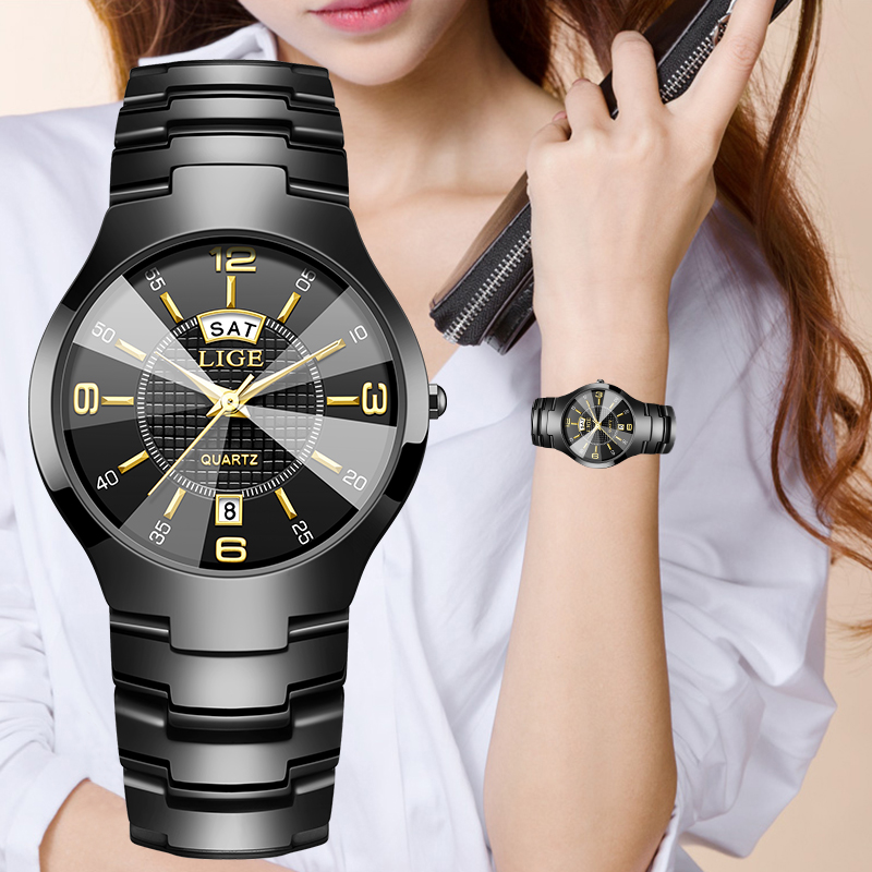 นาฬิกาข้อมือผู้หญิง LIGE แฟชั่ - Luxury Watch Strap บทวิจารณ์และราคา