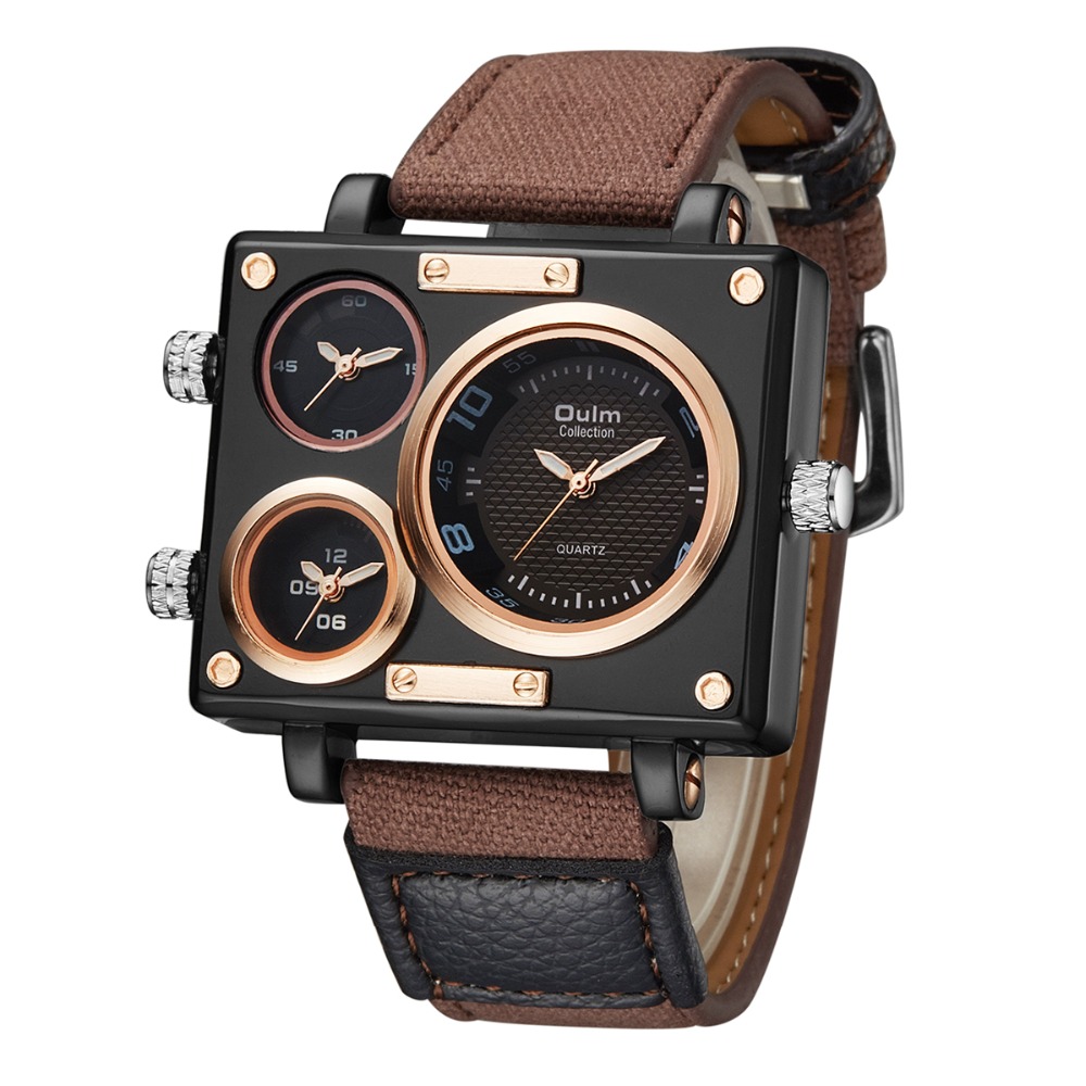 ผู้ชายนาฬิกายี่ห้อ Oulm 3595นา - Luxury Watch Zone บทวิจารณ์และราคา