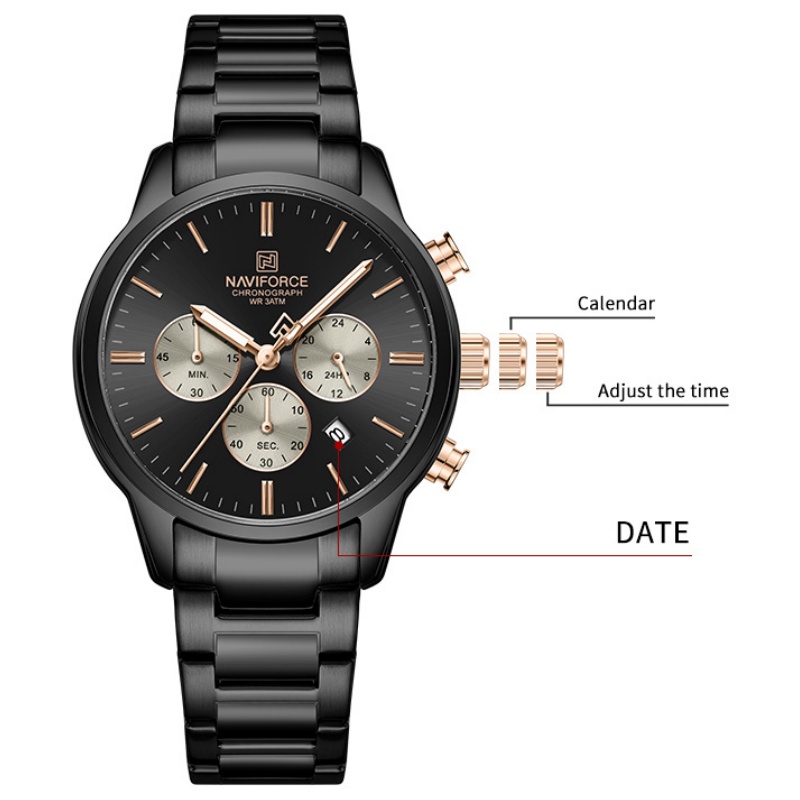 นาฬิกาข้อมือผู้ชาย NAVIFORCE ร - Luxury Watch Strap บทวิจารณ์และราคา