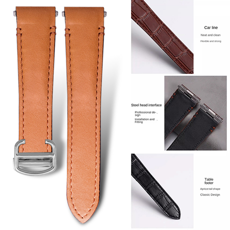 21 มม. 19 มม. สายนาฬิกาหนังวัว - Luxury Watch Cartier บทวิจารณ์และราคา