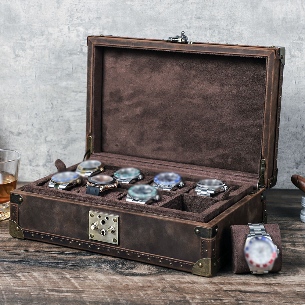 กล่องใส่เครื่องประดับหนังแท้ C - Luxury Watch Vintage บทวิจารณ์และราคา