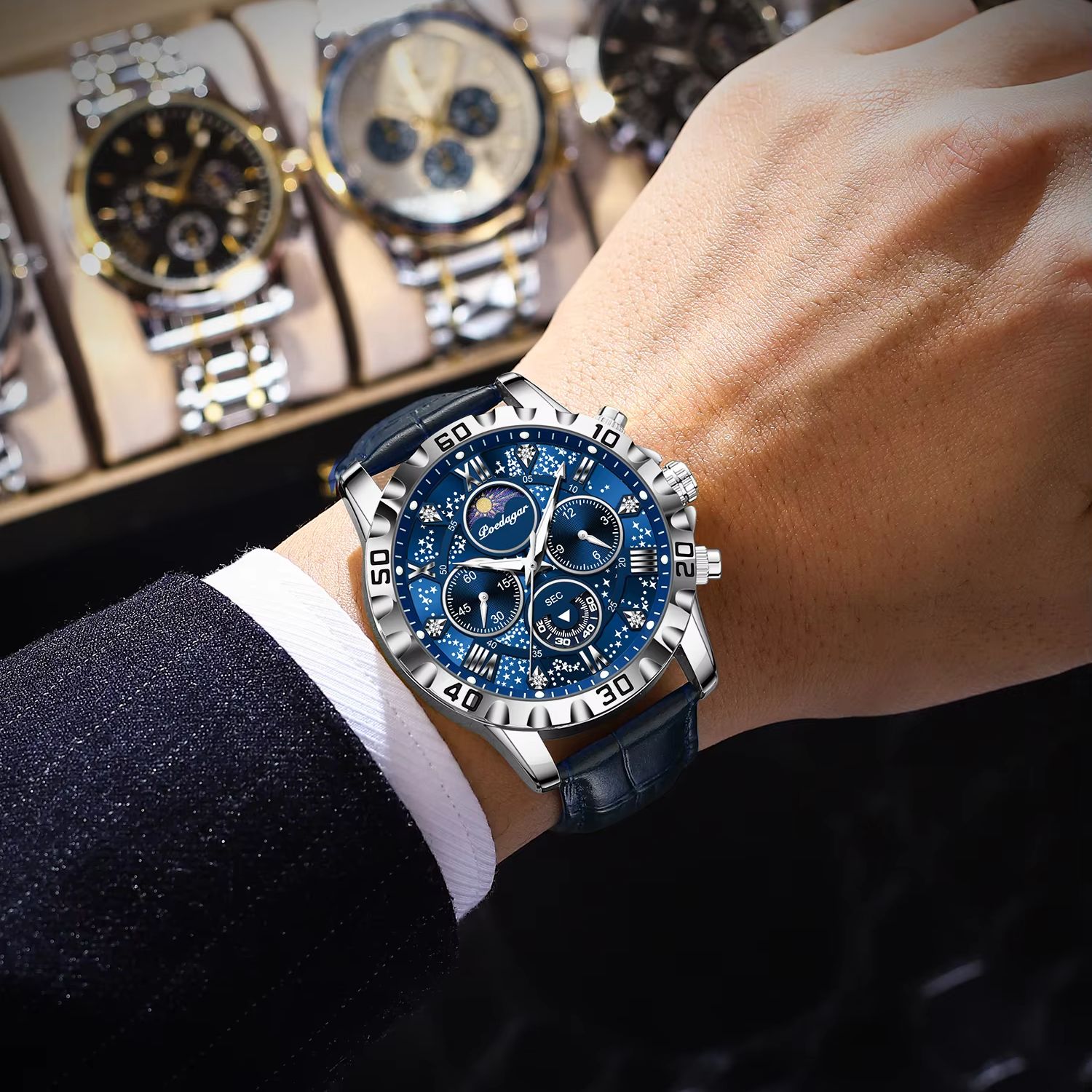 POEDAGAR หรูหราแฟชั่นผู้ชายนาฬ - Luxury Watch Zone บทวิจารณ์และราคา